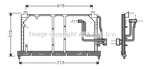 AVA QUALITY COOLING Kondensators, Gaisa kond. sistēma OL5224